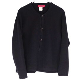 【美品】ワイズ Y's for men Yohji Yamamoto ニット セーター ロングスリーブ 長袖 ウール トップス メンズ MV-K02-141 S相当(表記無し) ブラック【中古】