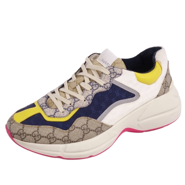 楽天市場】グッチ GUCCI スニーカー RHYTON ライトン レースアップ GG 