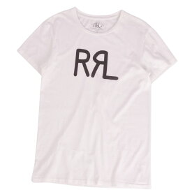 【美品】ダブルアールエル RRL RALPH LAUREN Tシャツ カットソー ロゴ ショートスリーブ 半袖 コットン トップス メンズ S ホワイト【中古】