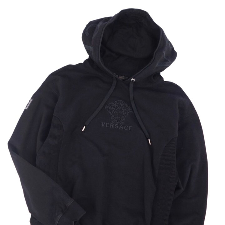 美品 ヴェルサーチ VERSACE スウェット 止め パーカー プルオーバー 