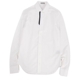 【美品】ディオールオム DIOR HOMME シャツ ロングスリーブ コットン トップス メンズ イタリア製 37(M相当) ホワイト【中古】