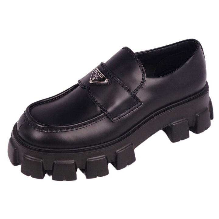 楽天市場】【新古品】プラダ PRADA ローファー モノリス ブラッシュド 