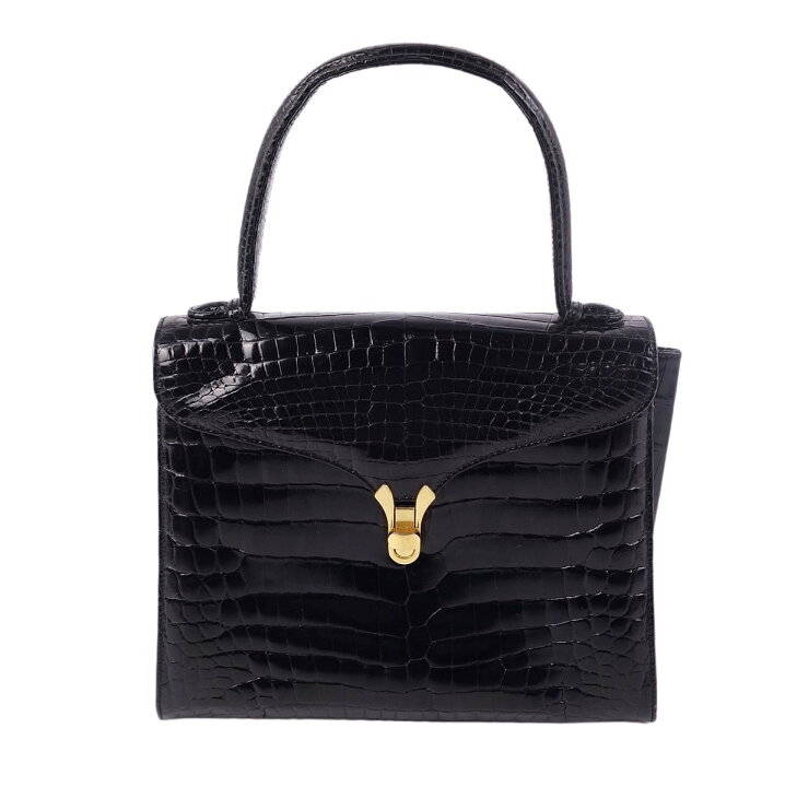 楽天市場】【美品】クロコダイル CROCODILE バッグ ハンドバッグ  