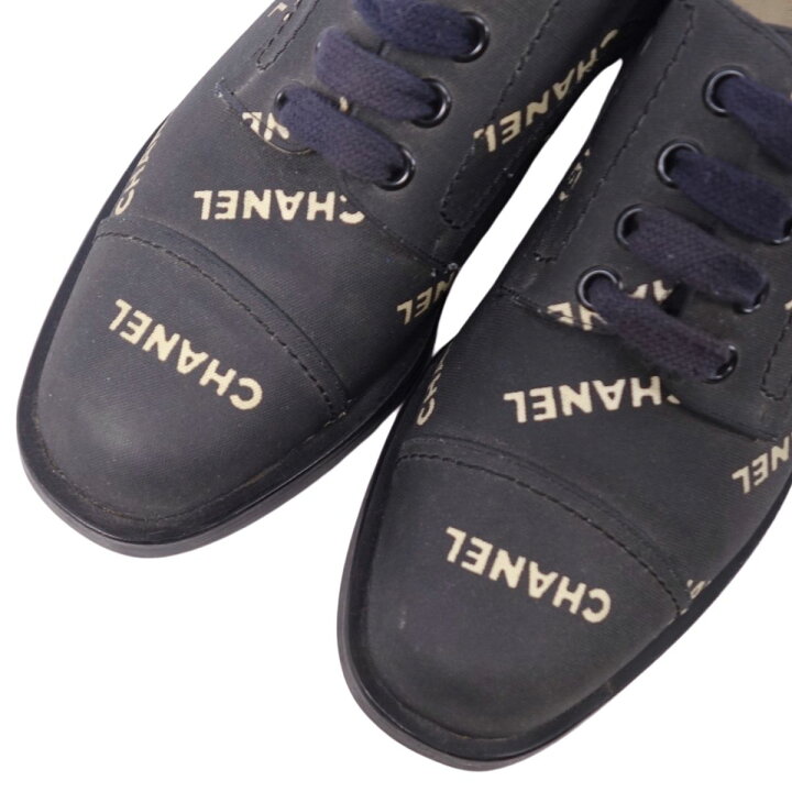 楽天市場】Vintage シャネル CHANEL シューズ レースアップ ロゴ  