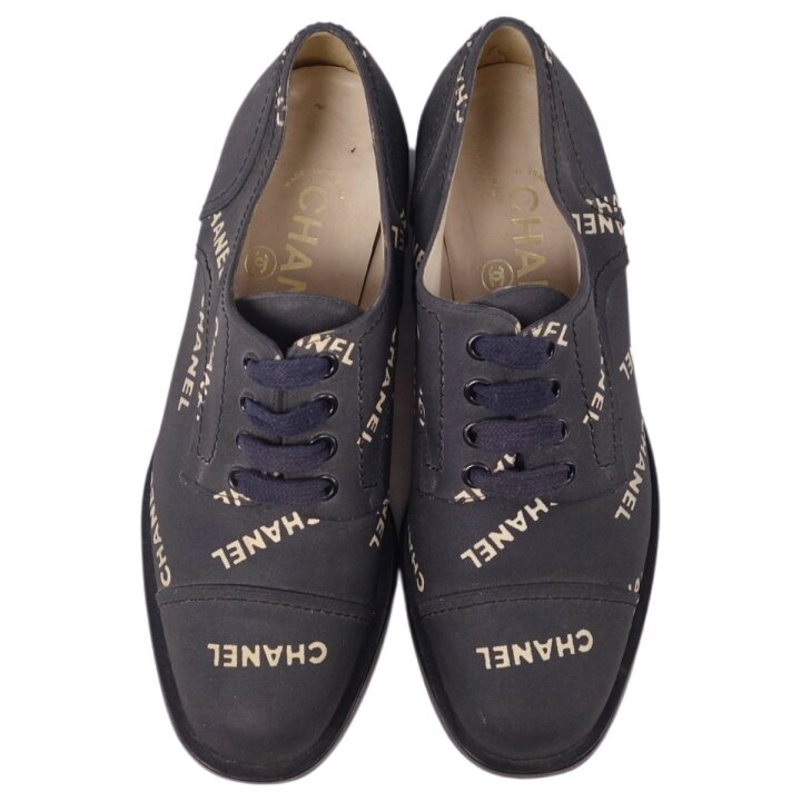 楽天市場】Vintage シャネル CHANEL シューズ レースアップ ロゴ  