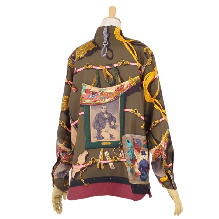 楽天市場】【美品】Vintage エルメス HERMES シャツ ブラウス ロング  