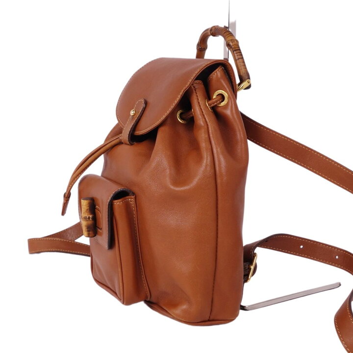 楽天市場】グッチ GUCCI バッグ ミニ リュックサック バンブー バック  