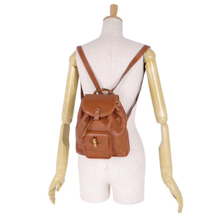 楽天市場】グッチ GUCCI バッグ ミニ リュックサック バンブー バック  