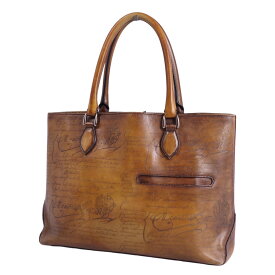 ベルルッティ Berluti バッグ Toujours トゥジュール トートバッグ カリグラフィ ヴェネチアレザー カバン メンズ イタリア製 ブラウン【中古】