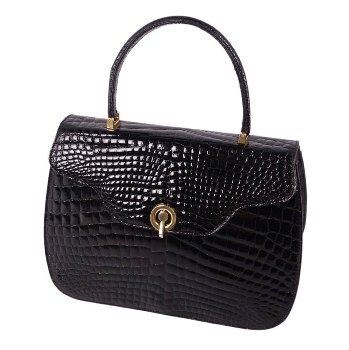 楽天市場】クロコダイル CROCODILE バッグ ハンドバッグ ゴールド金具  