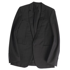【美品】サンローラン パリ SAINT LAURENT PARIS ジャケット テーラード コットン モヘア アウター メンズ イタリア製 42(S相当) ブラック【中古】