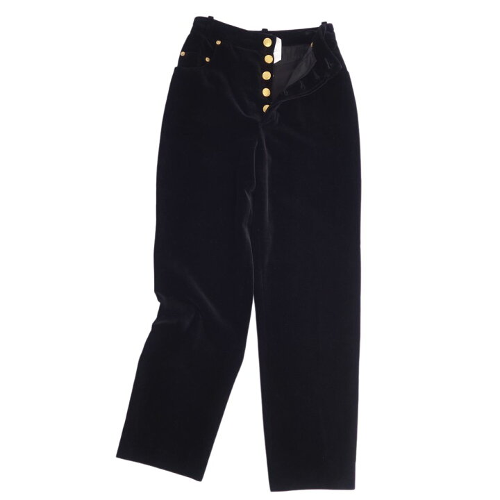 楽天市場】【美品】シャネル CHANEL パンツ ロングパンツ ベロア 