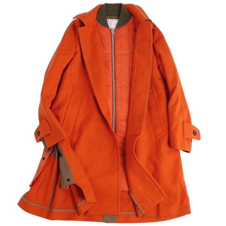 楽天市場】【新品同様】サカイ Sacai コート 21AW ステンカラーコート 