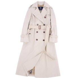 【美品】バーバリー ロンドン BURBERRY LONDON コート トレンチコート 裏チェック アウター レディース 36(S相当) ベージュ【中古】