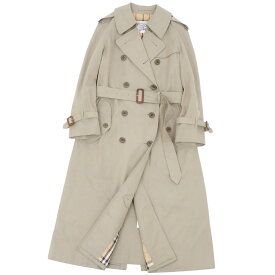 【美品】Vintage バーバリー Burberrys コート トレンチコート 裏チェック アウター レディース M カーキベージュ【中古】