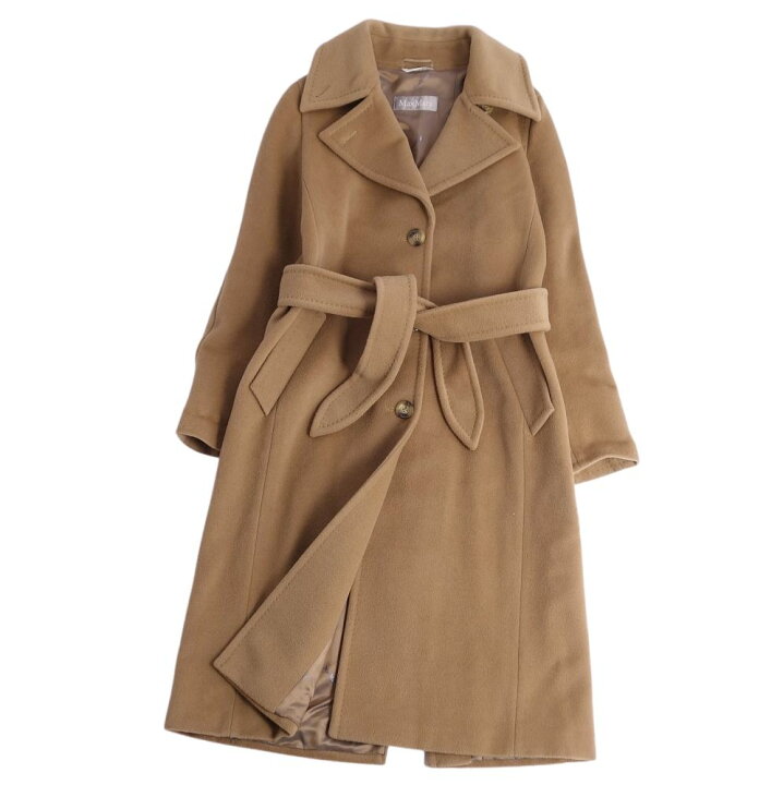 楽天市場】【美品】マックスマーラ Max Mara コート ベルト付き ロング 