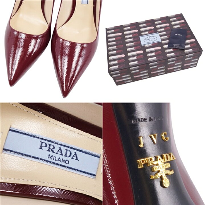 楽天市場】【新古品】プラダ PRADA パンプス ポインテッドトゥ  