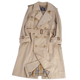 【美品】Vintage バーバリー Burberrys コート 英国製 トレンチコート コットン100％ 裏チェック アウター メンズ M ベージュ【中古】