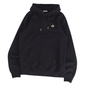 【美品】ディオールオム カウズ DIOR HOMME KAWS パーカー 2019 フーディー スウェット Bee刺繍 コットン トップス メンズ L ブラック【中古】