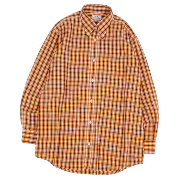 楽天市場】【美品】エルメス HERMES シャツ ボタンダウンシャツ ロング  