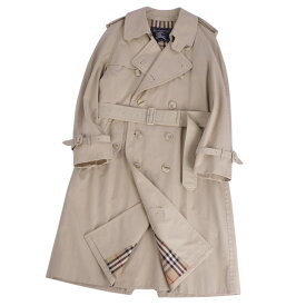 【美品】Vintage バーバリー Burberrys コート トレンチコート コットン100％ 裏チェック アウター メンズ 92-170(M相当) ベージュ【中古】