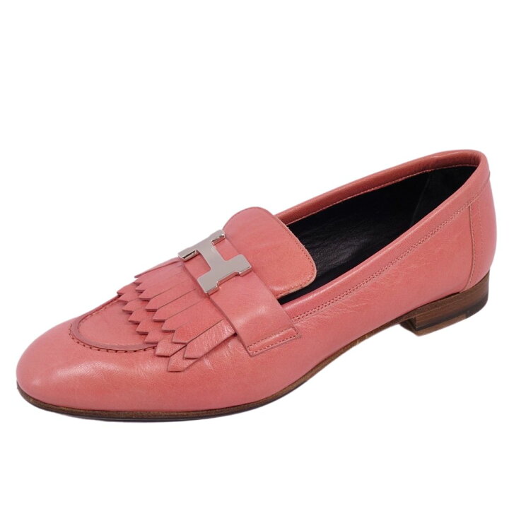 楽天市場】【美品】エルメス HERMES ローファー モカシン キルト 