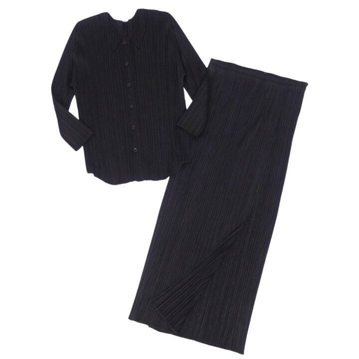 美品 プリーツプリーズ イッセイミヤケ PLEATS PLEASE セットアップ  