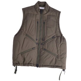 【新品同様】アクロニウム ACRONYM ベスト ジレ V91-WS Modular Liner Vest GORE-TEX ジップアップ 中綿入り 無地 アウター メンズ S カーキ【中古】