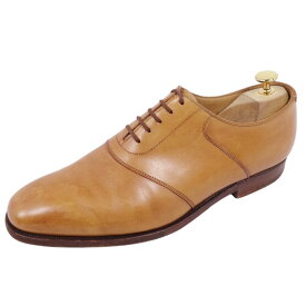 クロケット&ジョーンズ Crockett&Jones レザーシューズ 9662 オックスフォード ビジネスシューズ 革靴 メンズ イングランド製 8 1/2E(27.5cm相当) ブラウン【中古】