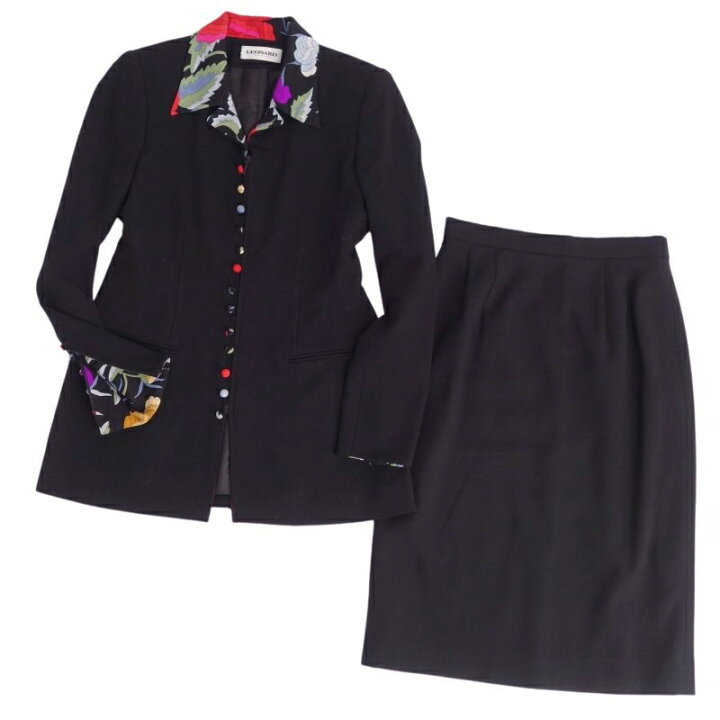 楽天市場】【美品】レオナール LEONARD PARIS セットアップ スカート  