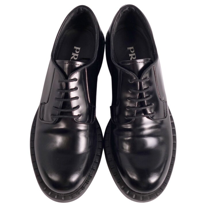 楽天市場】【美品】プラダ PRADA レザーシューズ ダービーシューズ  
