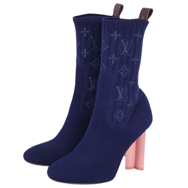 楽天市場】【美品】ルイヴィトン LOUIS VUITTON ブーツ シルエット 
