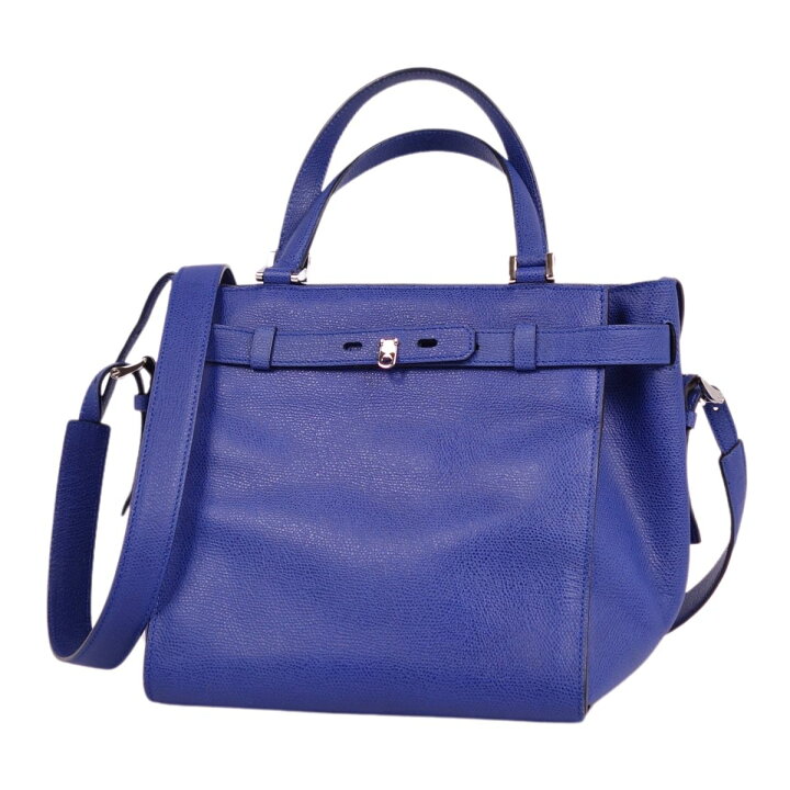 極美品 ヴァレクストラ Valextra バッグ 2way Bキューブ ハンドバッグ  