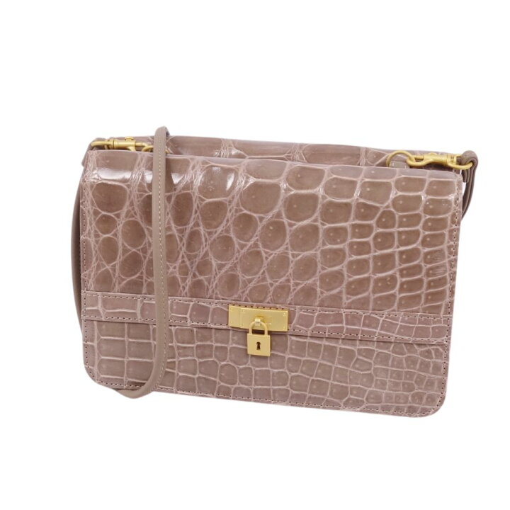 楽天市場】【美品】クロコダイル CROCODILE バッグ 2way ショルダー  