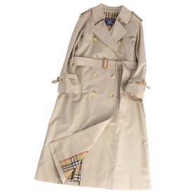 【極美品】Vintage バーバリー Burberrys コート トレンチコート 裏チェック 英国製 アウター レディース 8(M相当) ベージュ【中古】