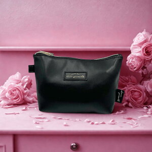 md0108 マルチポーチ レディース ポーチ 黒 ブラック 化粧ポーチ ペンケース 軽量 メイク おしゃれ シンプル 可愛い かわいい プレゼント ギフトににもぴったり◎ 可愛い人気ポーチ♪