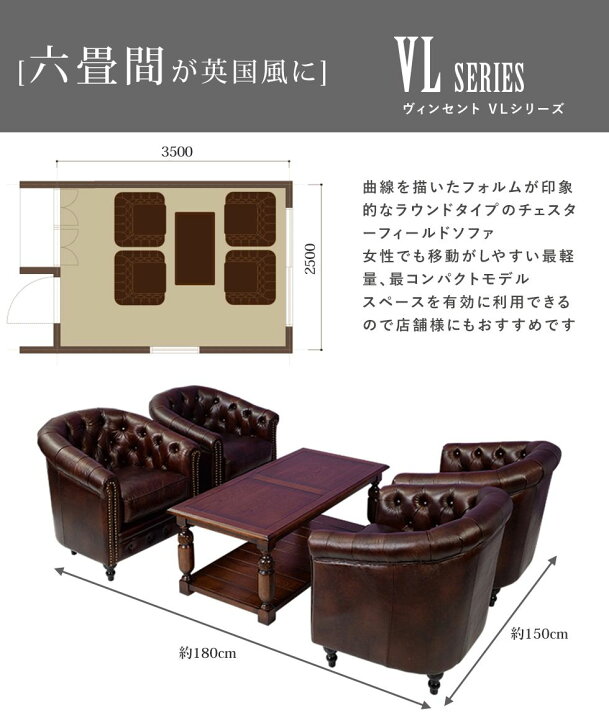 楽天市場】チェスターフィールド ソファ 2人掛け 二人掛け 2人用 二人 