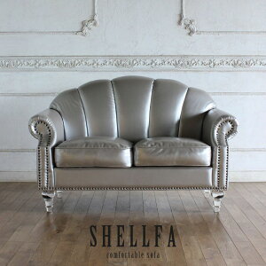 姫系 家具 二人用 ソファ かわいい ロココ 猫脚 アンティーク風 エステサロン シェル 型 ソファ ゴージャス アンティーク調 ゴシック ソファー 2人掛け シャビーシック エレガント フレンチ