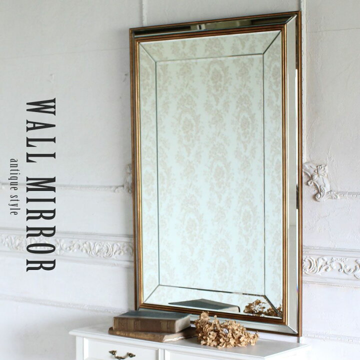 楽天市場】ウォール ミラー アンティーク 鏡 壁掛け ロココ 姫系  
