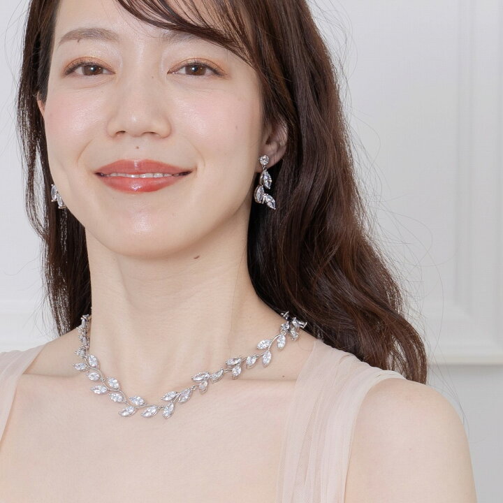 楽天市場】シルバー ネックレス＆ピアスorイヤリングセット 