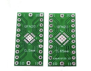 Moechando 0.5mm�iQFN20�j-0.65mm�iQFN20�j��DIP�p�b�P�[�W�ɕϊ����� �r�b�`��P�� �i5������j