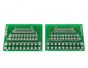 Moechando 1.27mm�`2.0mm�`2.54mm�s�b�`�̃X�g���[�g�ϊ� �s�b�`�ϊ���P�� 2x10P�i5������j