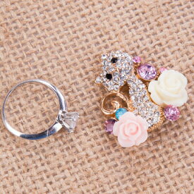 【デコパーツ】☆キャット フラワー ネコ 花☆アクセサリー パーツ デコ電 素材 携帯 電話 デコシール iPhone カバー デコ電 下地 カバー ケース デコ 土台 携帯ケース デコケース キット ラインストーン デコ