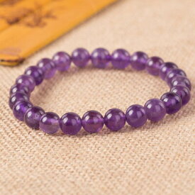 パワーストーン ブレスレット 高級 純天然石 【アメジスト 紫水晶】直径 4mm 6mm 8mm 10mm レディース メンズ ストラップ リング 手作り キット 浄化水晶 浄化セット ブレスレット
