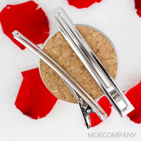 【340個入り】ヘアクリップ 鉄＋メッキシルバー色