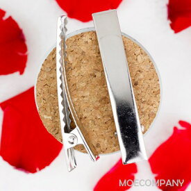 【1500個入り】ヘアクリップ 鉄＋メッキシルバー色