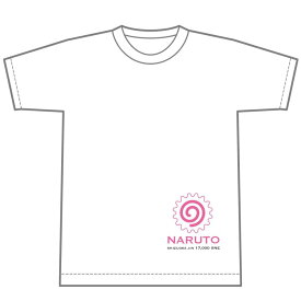 静岡人「NARUTO」Tシャツ ホワイト