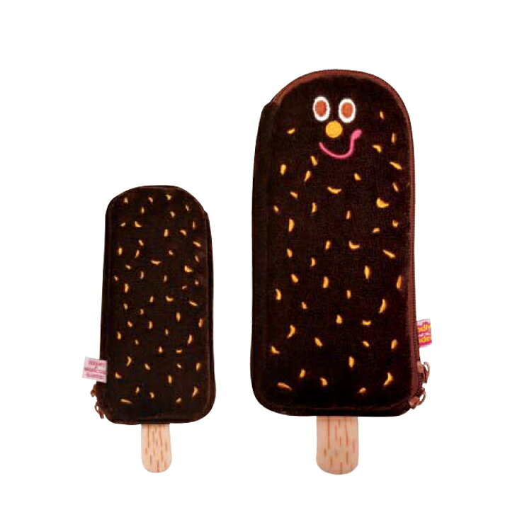 楽天市場 メール便対応 アイスバー ペンケース チョコナッツ Choco Nuts Gladee グラディー おしゃれでかわいい ペンポーチ 筆箱 ふでばこ デジカメケース コスメポーチ メイクポーチ アクセサリーポーチ トラベルポーチ アイスポップ Moewe Global メーヴェ
