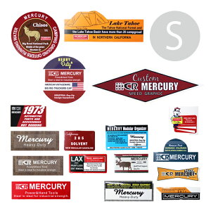 【メール便送料無料】シールステッカー マーキュリー(S)&(M)・大人 アソート 福袋 シール ステッカー テープ セット 小さめ 小さい 大きめ 大きい 車 キャンプ コラージュ ラッピング デコ プ