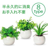 インテリアグリーン ラウンドポット・光触媒で消臭効果♪観葉植物 ミニ フェイクグリーン 空気清浄 小さ…